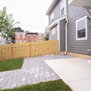 Affordable housing with landscaping