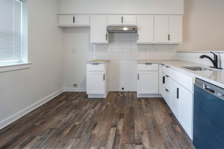 A modern kitchen in this affordable home